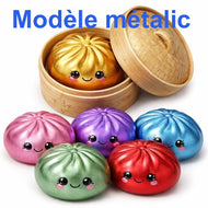 Qualité Squishy Dumpling mystère Metalic (Paquet de 2 ou 4) Nouveautés