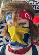 Cache-cou élastique pour moto / Adulte vêtement/ unisexe/ one size (drapeau acadien)