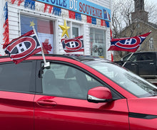 Charger l'image dans la galerie, Drapeau LNH Canadien de Montréal pour fenêtre d’auto NHL
