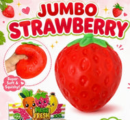 Fraise Jumbo Squishy  5 pouces (VENTE FINALE) Nouveautés