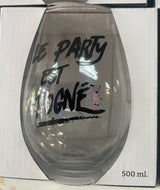Verre à vin cadeau (le party est poigné....)
