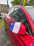 Drapeau acadien pour miroir d’auto-élastique drapeau populaire / tintamarre / automobile