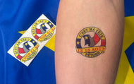 Tattoo « c’est ma fête le 15 …. » paquet de 2 souvenir