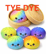 PRE-COMMANDE-(Paquet de 2 ou 4) Qualité Squishy Dumpling mystère Tye Dye Nouveautés