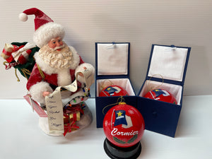 Boule de noël acadienne personnalisé souvenir