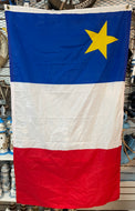 Drapeau Acadien  / extérieur -exterior / Acadian Flag populaire
