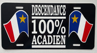 Plaque d’automobile descendance 100% acadien (4 saisons)