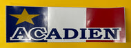 Collant drapeau Acadien (Acadien) pour automobile 2.77’’x 9’’  (4 saisons)