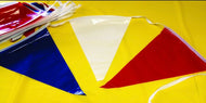 Paquet de 2 banderole bleu,blanc et rouge de 30 pieds de long chaque/ décoration / drapeaux