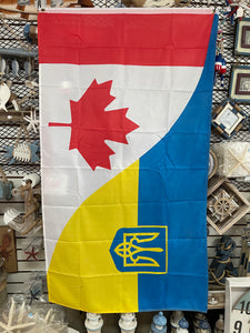 Drapeau Canada-Ukraine Flag Internationale