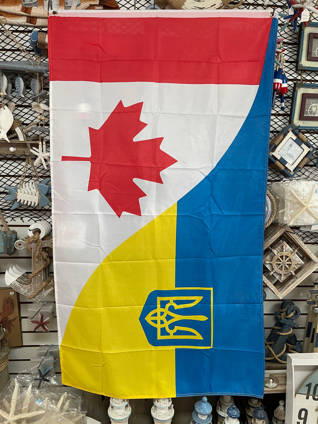 Drapeau Canada-Ukraine Flag Internationale