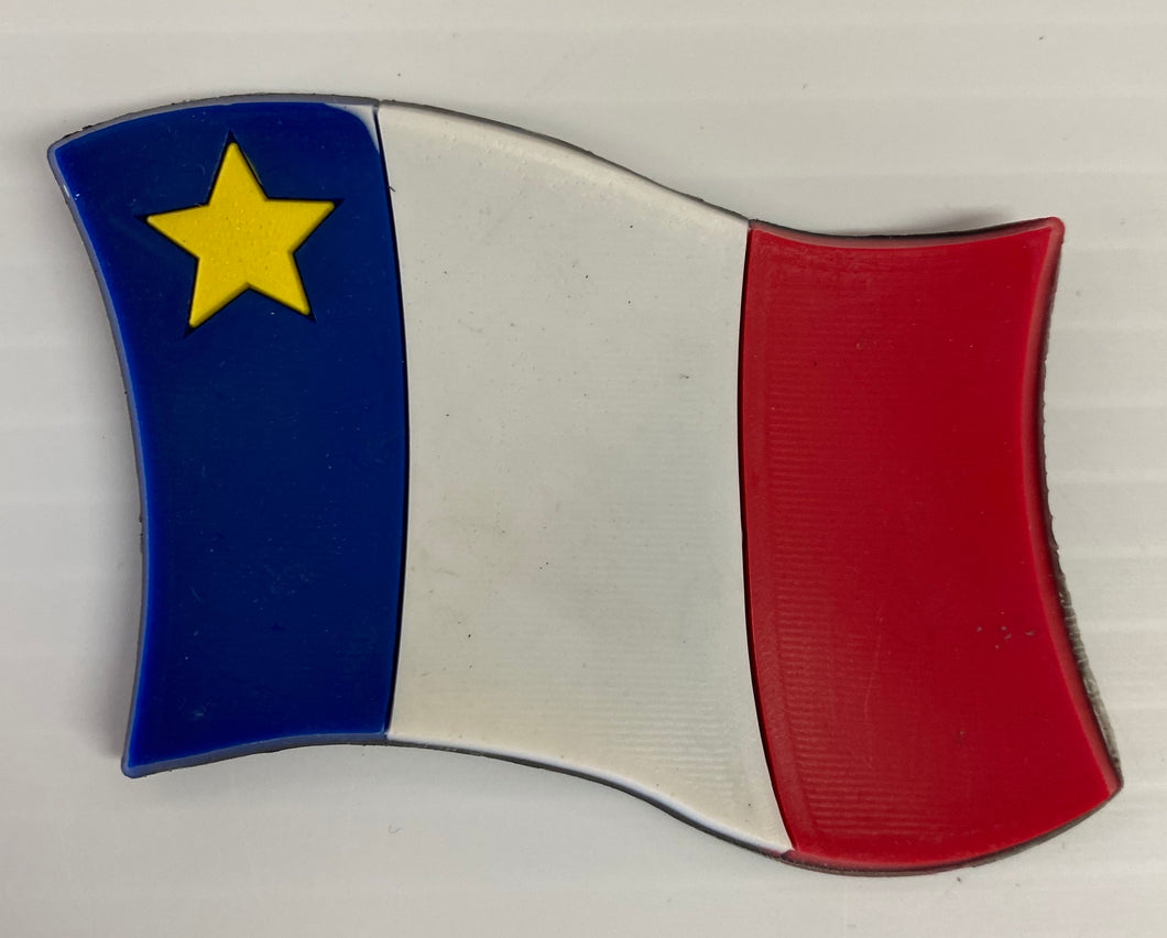 aimant frigo drapeau Acadien / souvenir