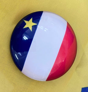 Aimant dome acadien en verre /souvenir