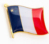 épinglette acadienne drapeau vagué / souvenir / populaire